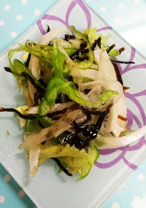 ピーマンと新玉ごま昆布合え！-レシピのメイン写真