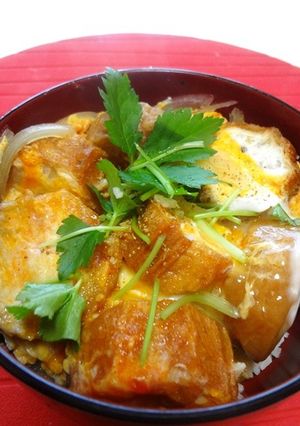 カリフラワーごはんde油麩丼-レシピのメイン写真