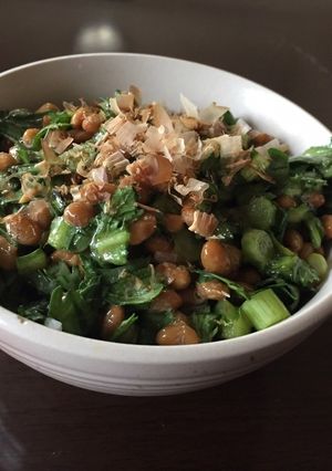 納豆春菊ごはん-レシピのメイン写真