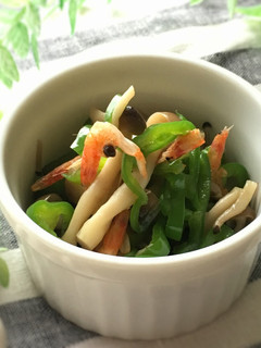 5分で完成☆レンジで桜海老の旨味ピーマン-レシピのメイン写真