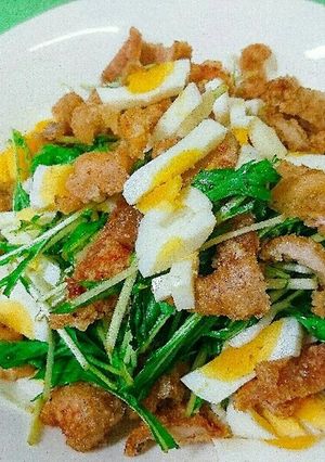 ☆揚げ鳥皮のゆず酢正油和え (^｡^)-レシピのメイン写真