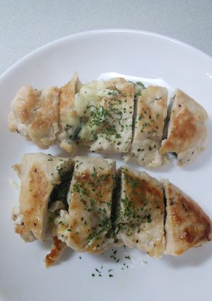 鶏胸肉のほうれん草とチーズ包み焼き-レシピのメイン写真