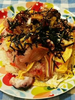 簡単 ケーキちらし寿司-レシピのメイン写真