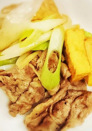 簡単☆豚肉と厚揚げのさっぱり炒め-レシピのメイン写真