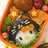 黒猫キティのハロウィン弁当（キャラ弁）