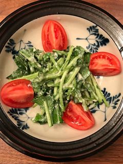 アジア風パクチーとルッコラの白和えサラダ-レシピのメイン写真