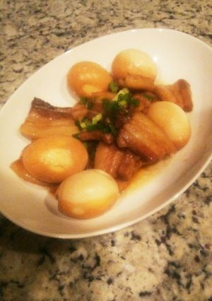 お手軽!フライパンで豚バラの煮込み-レシピのメイン写真