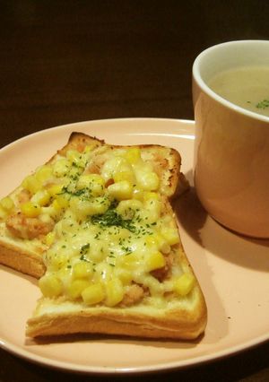 明太コーンチーズトースト♪-レシピのメイン写真