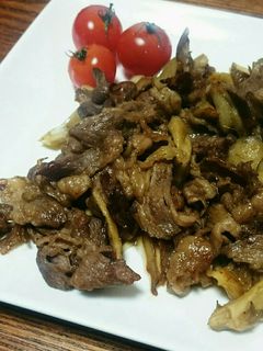 牛肉と舞茸のバター醤油炒め-レシピのメイン写真