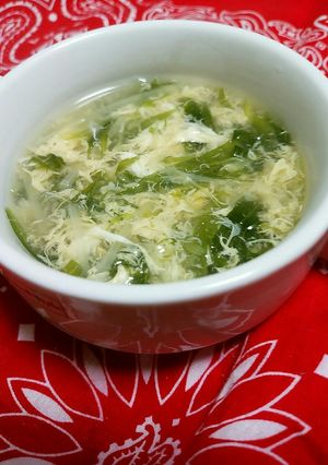 ☆和風?中華?水菜と卵の簡単SOUP☆-レシピのメイン写真
