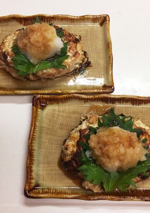 糖質控えめ！ふわふわ豆腐ハンバーグ-レシピのメイン写真