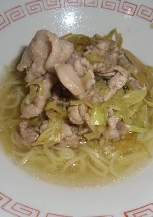 餃子の王将ラーメン塩味DE豚ポン酢麺-レシピのメイン写真