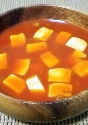 【簡単】ピリ辛！コチュトマ豆腐スープ-レシピのメイン写真