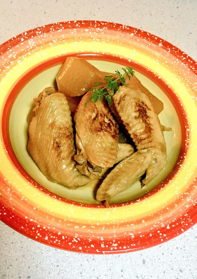 手羽先と大根煮☆すき焼きのたれで簡単-レシピのメイン写真