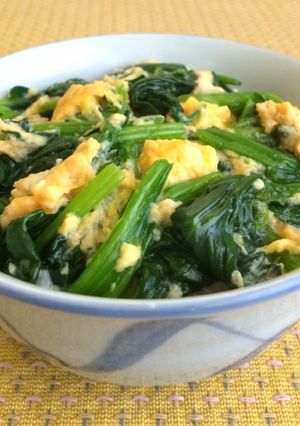 ほうれん草のたまご丼-レシピのメイン写真