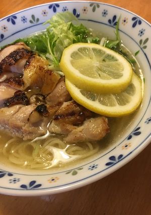 鶏の塩麹焼 塩レモンラーメン-レシピのメイン写真