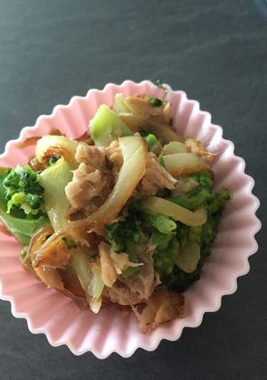 お弁当に！ツナマヨブロッコリ炒め-レシピのメイン写真