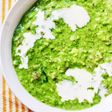 牛すじグリーンスープ。ビシソワーズ風