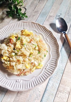 ダイエット☆ふんわりキャベツチャーハン-レシピのメイン写真