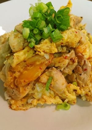 鶏キムチ卵とじ-レシピのメイン写真