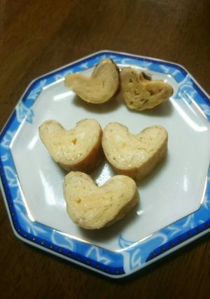 お弁当用に♪卵1個でハートのたまごやき-レシピのメイン写真