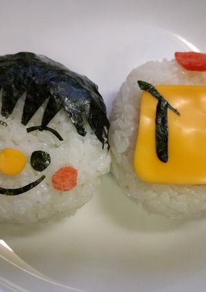 簡単キャラ弁☆おにぎり☆ボンバーマン☆-レシピのメイン写真
