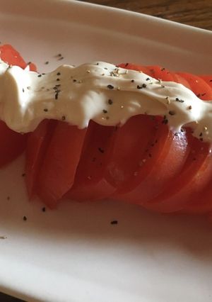 クリームチーズを使ったトマトサラダ-レシピのメイン写真