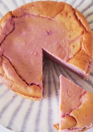 グルテンフリー紫芋のチーズケーキ！-レシピのメイン写真