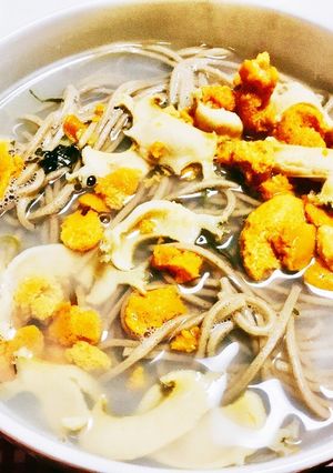 2分で出来る！いちご煮蕎麦-レシピのメイン写真