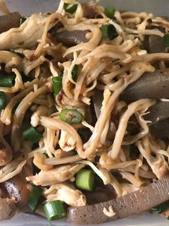 ササミとこんにゃくとえのきのピリ辛炒め-レシピのメイン写真