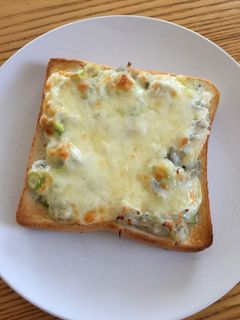 ネギしらすトースト-レシピのメイン写真