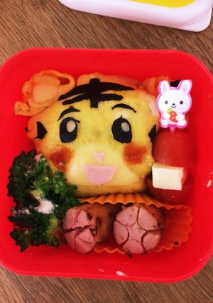 簡単かわいいお弁当☆しまじろうオムライス-レシピのメイン写真