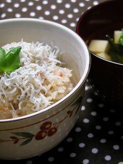 炊き込みご飯~しらすのせ~-レシピのメイン写真