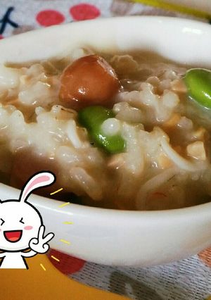 枝豆と納豆しらすのチーズリゾット┴-レシピのメイン写真