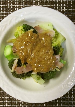 焼きブロッコリーのカレーソースがけ-レシピのメイン写真