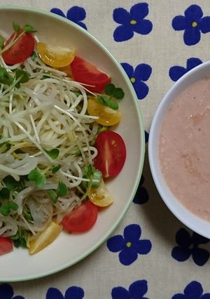 野菜たっぷり♥ベジポタつけ麺-レシピのメイン写真