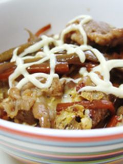 きんぴらごぼう丼☆前日の残りをリメイク-レシピのメイン写真