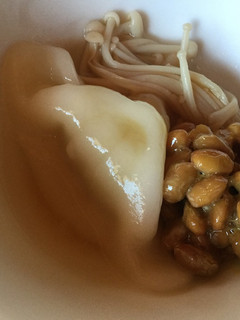 納豆と王将の水餃子のスープ-レシピのメイン写真