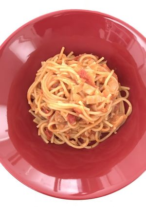 トマトミルクのワンポットパスタ。-レシピのメイン写真