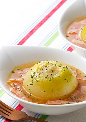 まるごとたまねぎのスープ野菜-レシピのメイン写真