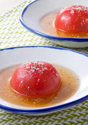 まるごとトマトのスープ野菜-レシピのメイン写真
