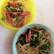 親子で*菜の花&枝豆パスタ