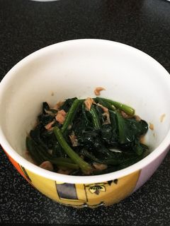 ほうれん草とツナの簡単スピードおかず-レシピのメイン写真