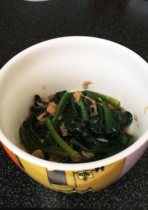 ほうれん草とツナの簡単スピードおかず-レシピのメイン写真