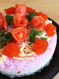 ひな祭り☆ちらし寿司ケーキ-レシピのメイン写真