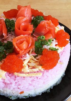 ひな祭り☆ちらし寿司ケーキ-レシピのメイン写真