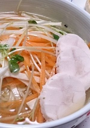 香味野菜たっぷり鶏ハム塩ラーメン-レシピのメイン写真