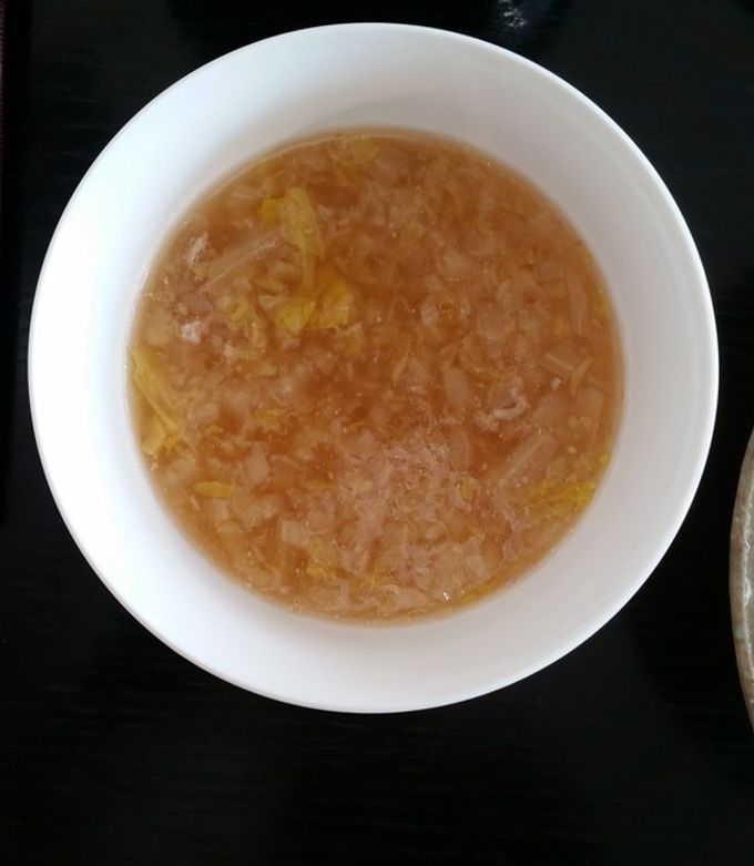 残った白菜の芯で、絶品中華スープ-レシピのメイン写真