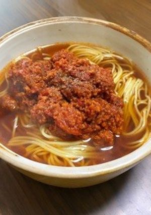 残り物を簡単アレンジ♪汁ありピリ辛担々麺-レシピのメイン写真