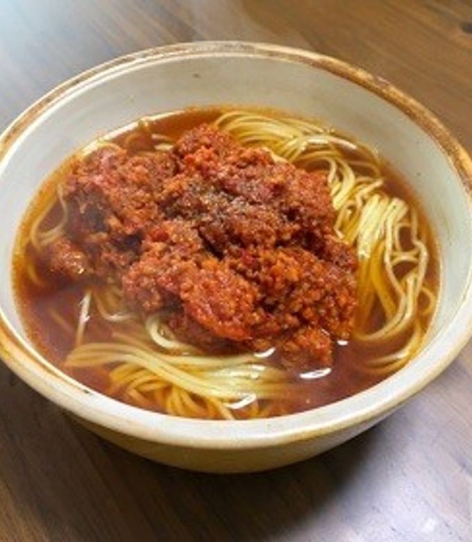 残り物を簡単アレンジ♪汁ありピリ辛担々麺-レシピのメイン写真